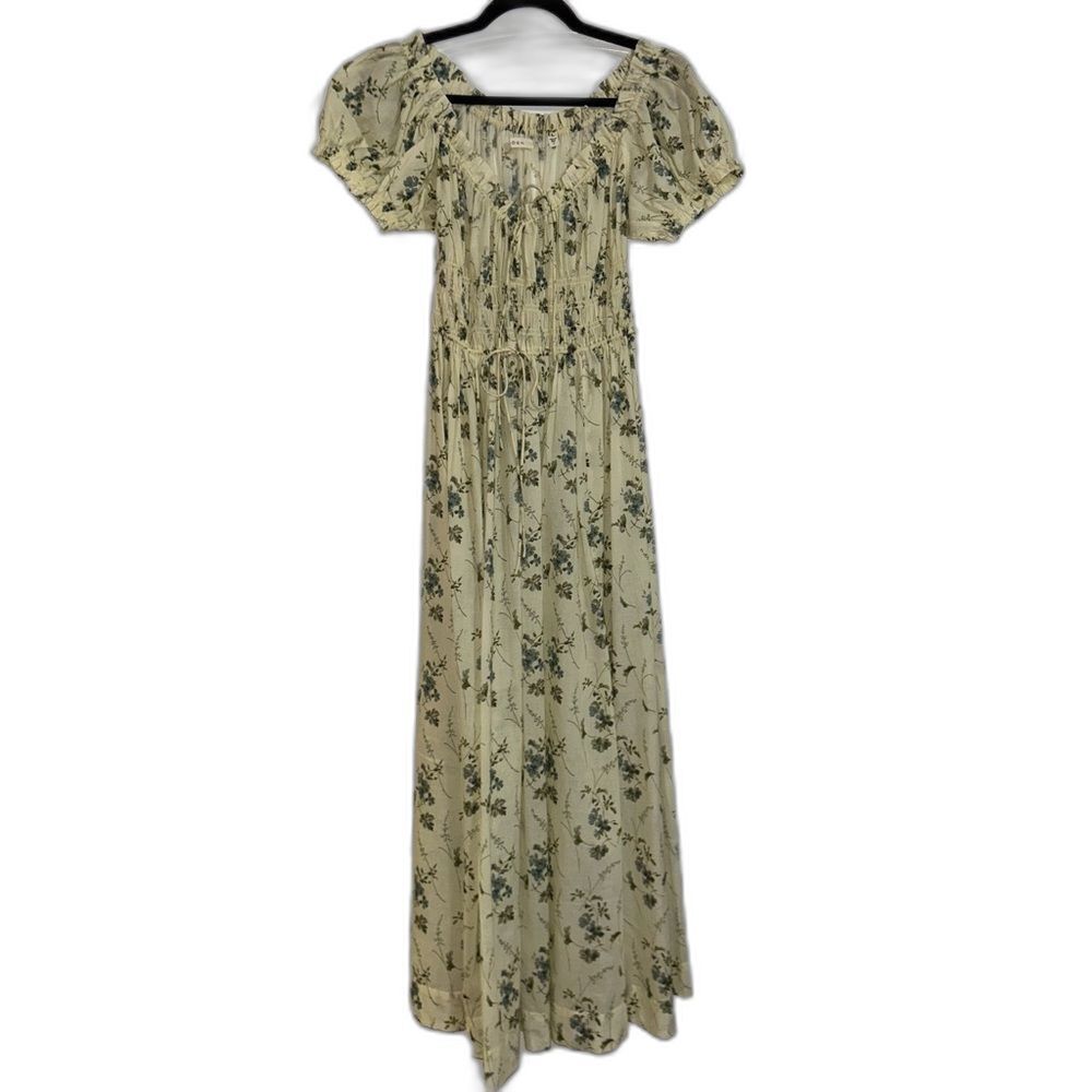 Doen Ashlynn Women's Floral Maxi Dress Size S NWT Organic Cotton Romantic Boho - Picture 3 of 13
